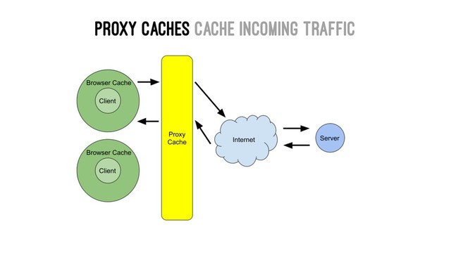 Proxy Caches cache incoming traffic
