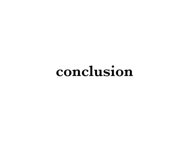 conclusion
