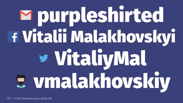purpleshirted
Vitalii Malakhovskyi
VitaliyMal
vmalakhovskiy
115 — Vitalii Malakhovskyi, BetterMe
