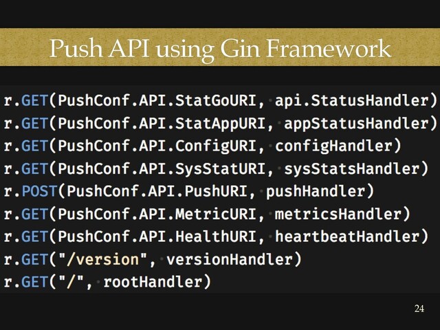 Push API using Gin Framework
24
