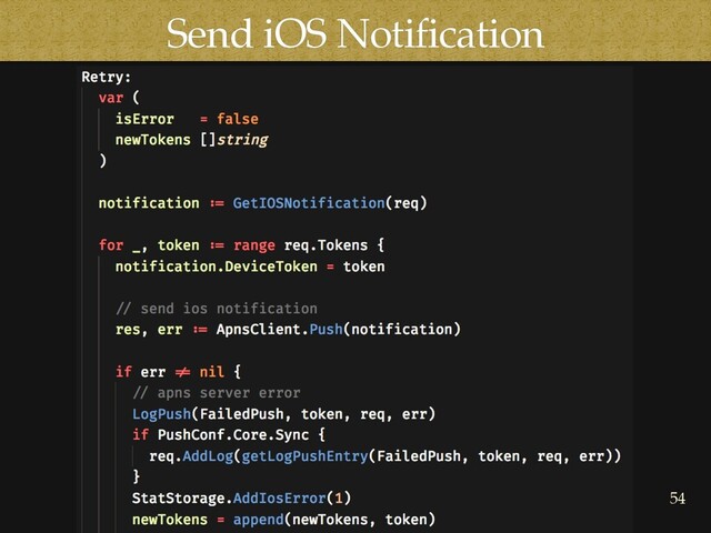 Send iOS Notification
54
