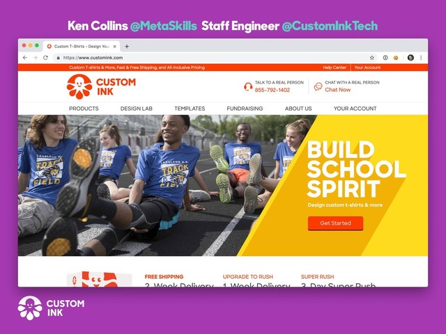 Ken Collins @MetaSkills Staff Engineer @CustomInkTech
