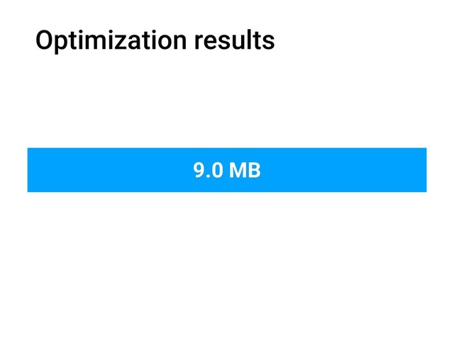 Optimization results
9.0 MB
