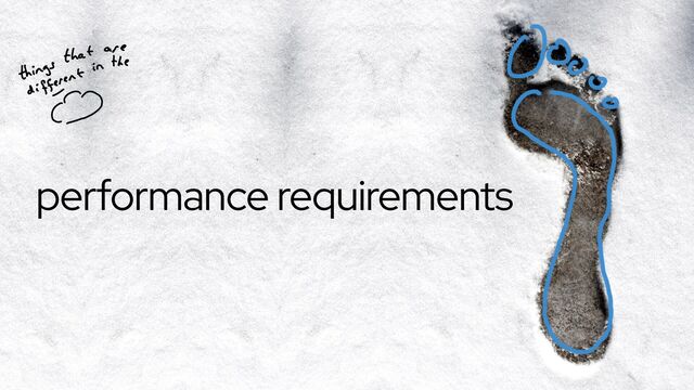 #IBMGarage + IBM Cloud © 2020 IBM Corporation
@holly_cummins
performance requirements
