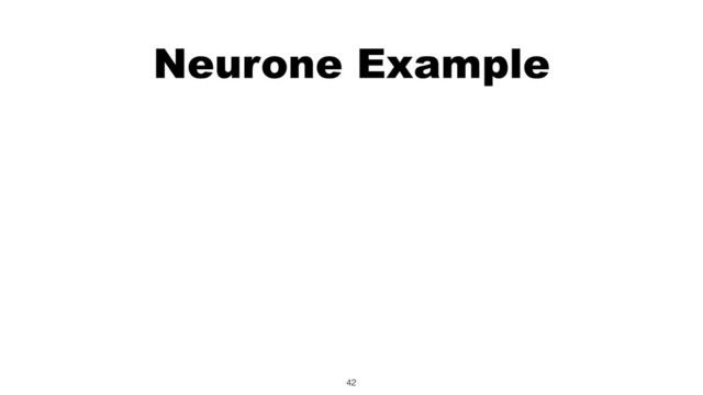 Neurone Example
42
