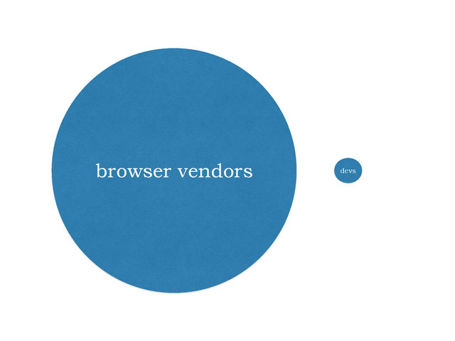 browser vendors devs
