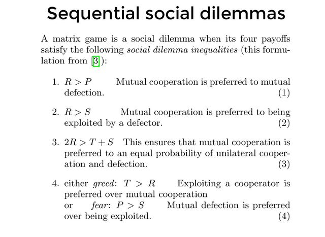 Sequential social dilemmas
