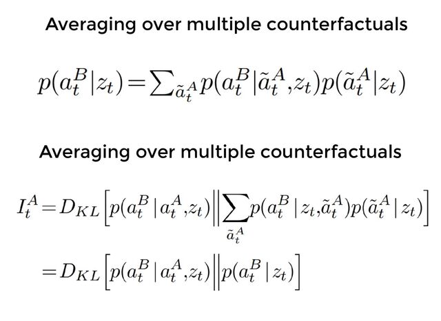 Averaging over multiple counterfactuals
Averaging over multiple counterfactuals
