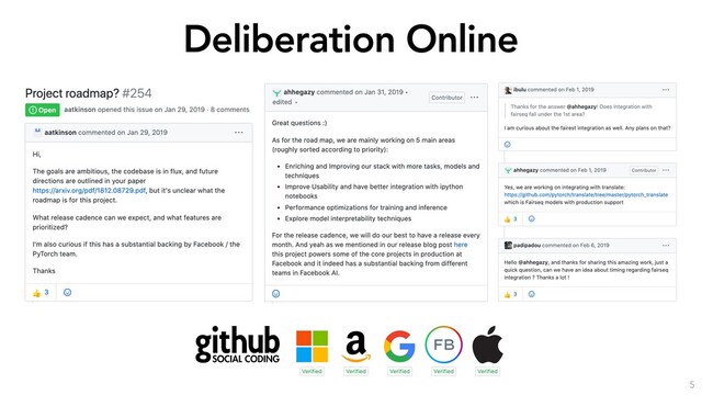Deliberation Online
5
