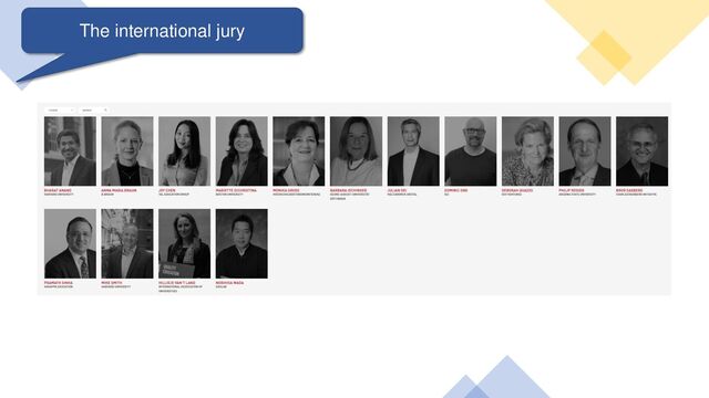 The international jury
