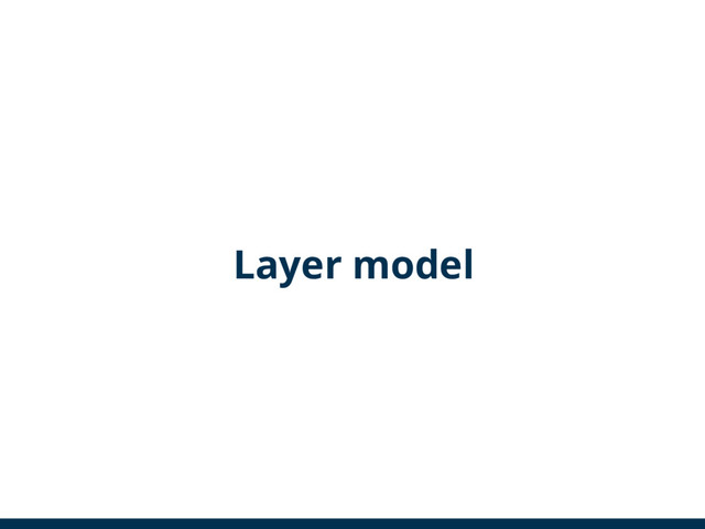 Layer model
