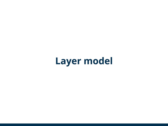 Layer model
