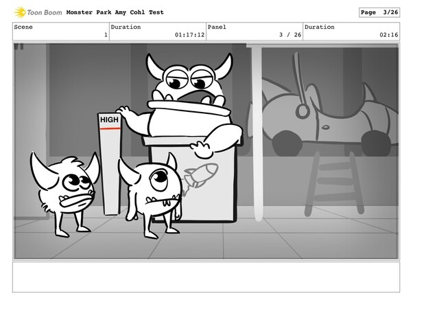 Scene
1
Duration
01:17:12
Panel
3 / 26
Duration
02:16
Monster Park Amy Cohl Test Page 3/26
