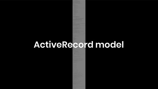 ActiveRecord model
