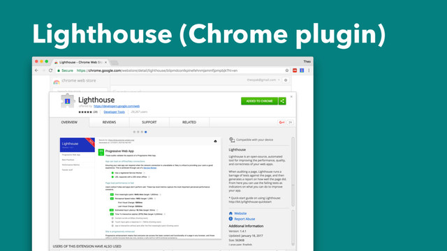 Lighthouse (Chrome plugin)
