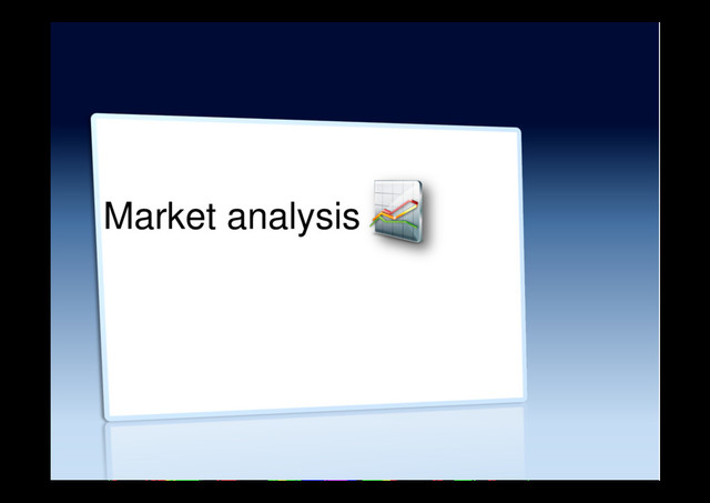 Market analysis
