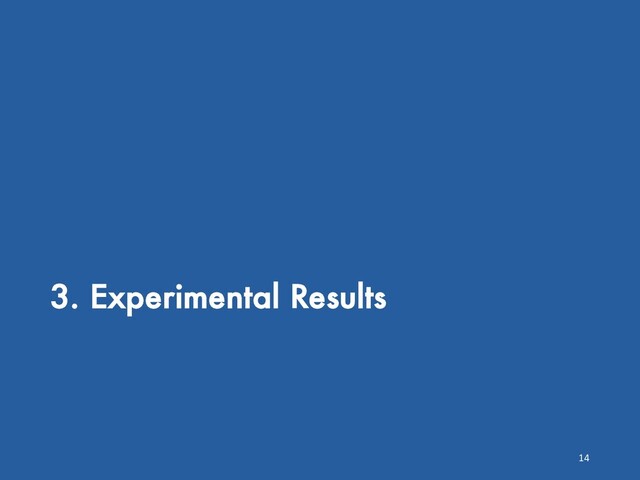 3. Experimental Results
14
