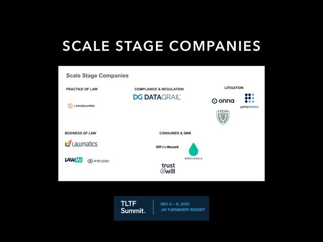 SCALE STAGE COMPANIES
