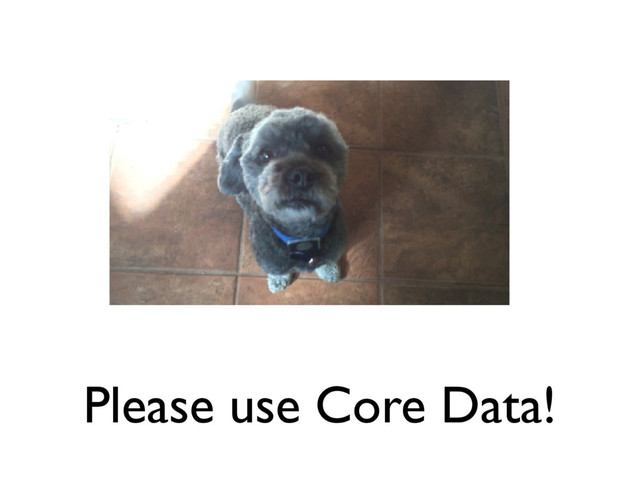Please use Core Data!
