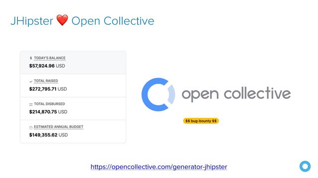 JHipster ❤ Open Collective
https://opencollective.com/generator-jhipster
