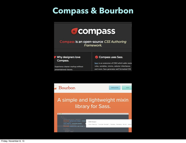 Compass & Bourbon
Friday, November 8, 13
