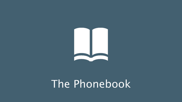 The Phonebook
