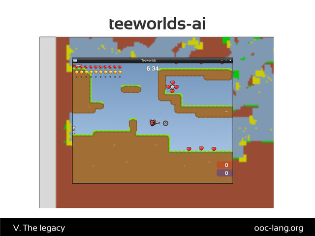 teeworlds-ai
ooc-lang.org
V. The legacy
