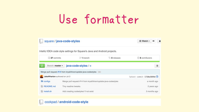 Use formatter
