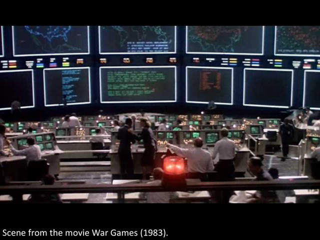 © Microsoft Corporation
Scene from the movie War Games (1983).
