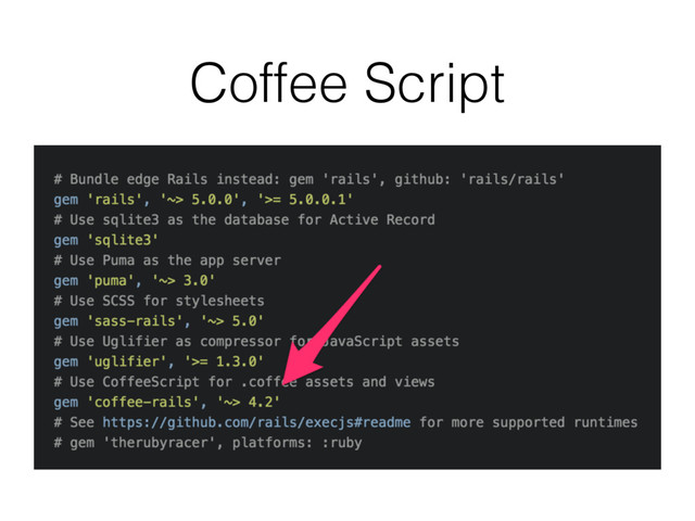 Coffee Script
