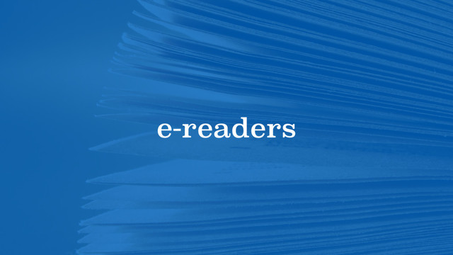 e-readers
