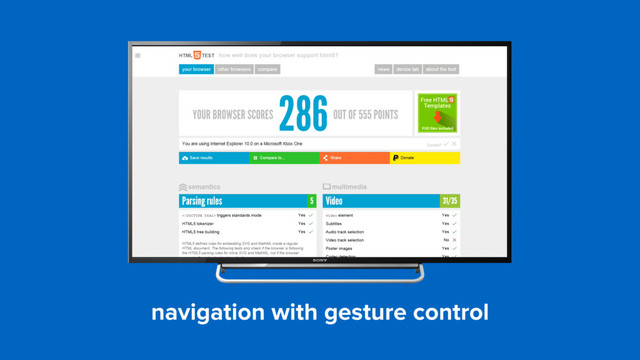 navigation with gesture control
