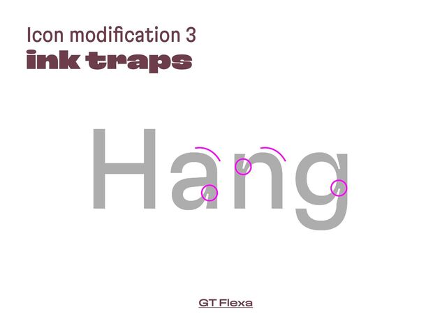 Icon modification 3
ink traps
GT Flexa
