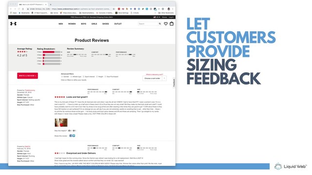 LET
CUSTOMERS
PROVIDE
SIZING
FEEDBACK
