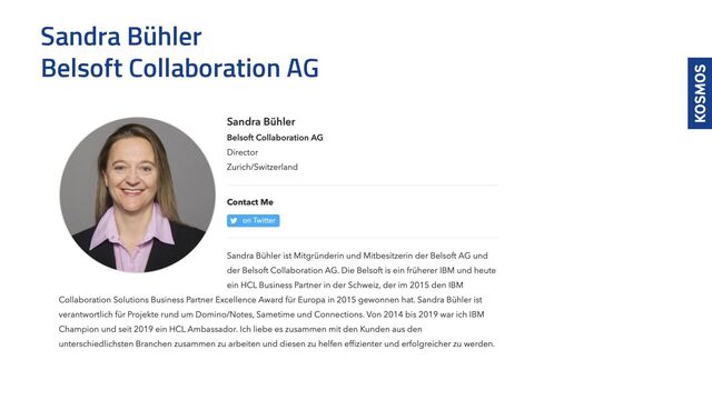 Sandra Bühler
Belsoft Collaboration AG
