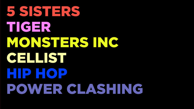 HI! I’M @HAN
I design products.
I love making things that
foster self expression
and create culture.
5 SISTERS
TIGER
MONSTERS INC
CELLIST
HIP HOP
POWER CLASHING
