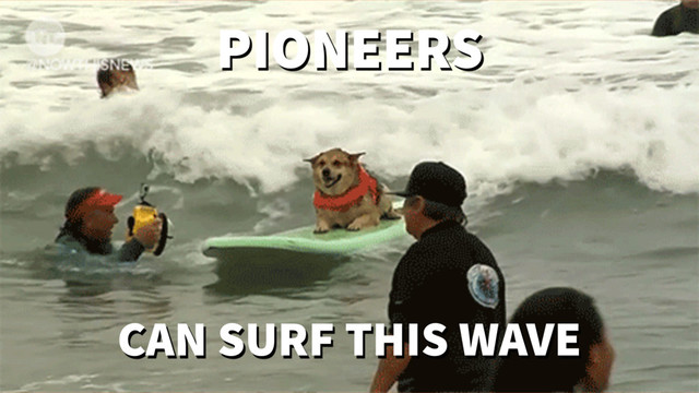 CAN SURF THIS WAVE
PIONEERS
