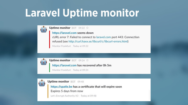 Laravel Uptime monitor
