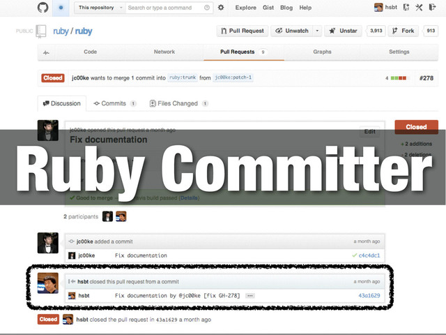 Ruby Committer
