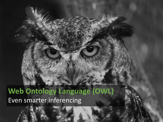 @arnoutboks #DPC17
Web Ontology Language (OWL)
Even smarter inferencing
Web Ontology Language (OWL)
Even smarter inferencing
