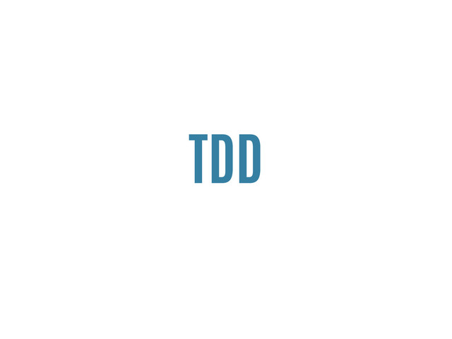 TDD
