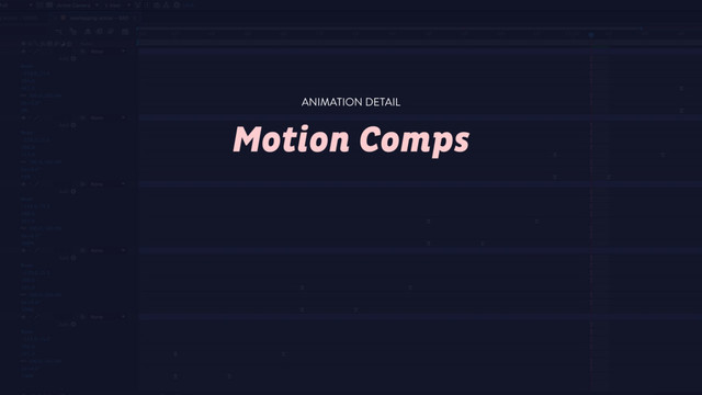Motion Comps
ANIMATION DETAIL
