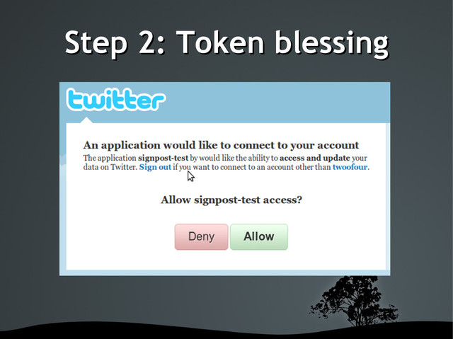 Step 2: Token blessing
Step 2: Token blessing
