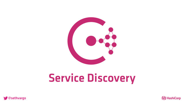 @sethvargo
Service Discovery
