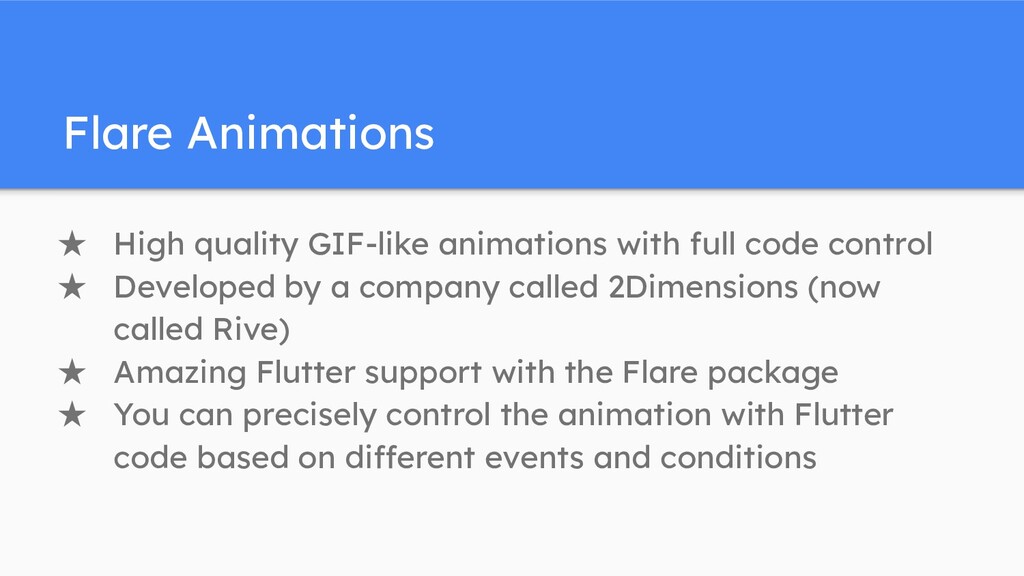 Animations in Flutter - Speaker Deck