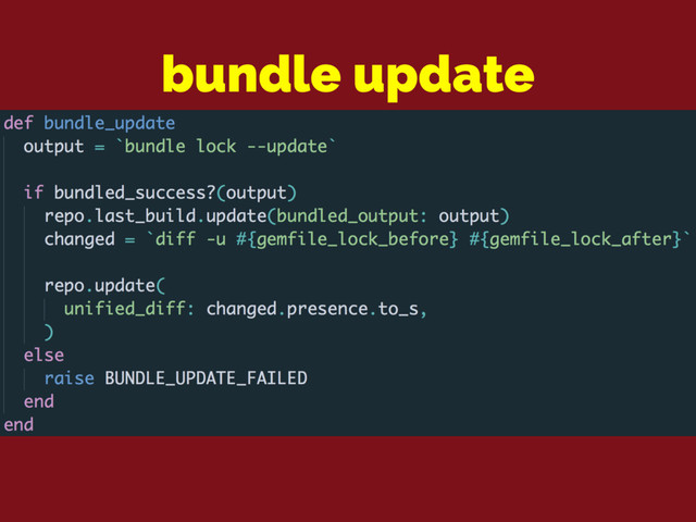 bundle update
