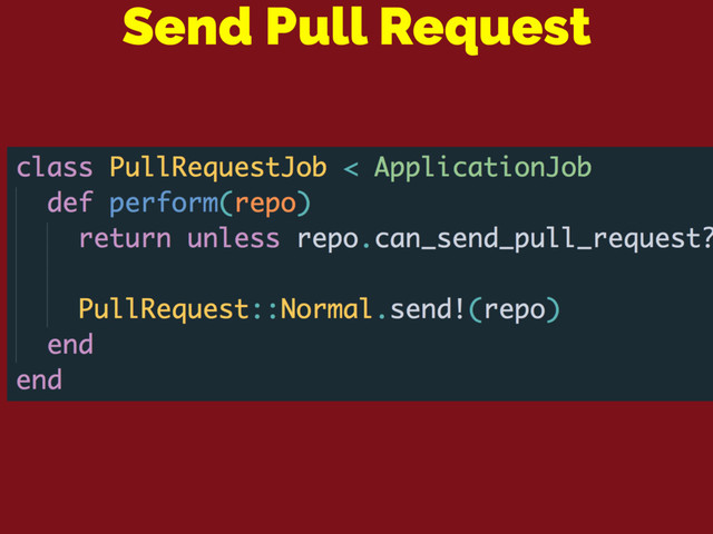 Send Pull Request
