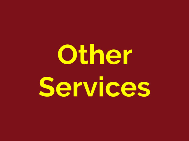 Other
Services

