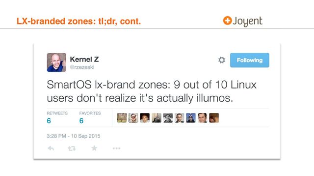LX-branded zones: tl;dr, cont.
