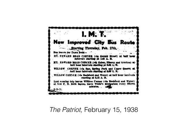 The Patriot, February 15, 1938

